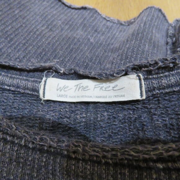 FREE PEOPLE WE THE FREE Off My Mind Cropped T-Shirt Top in Washed Black Casual - Picture 15 of 15